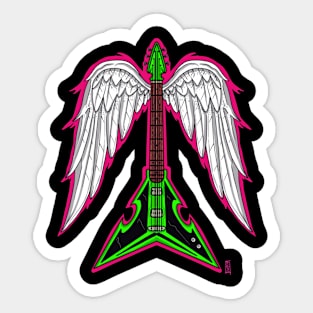 Flying guitar Sticker